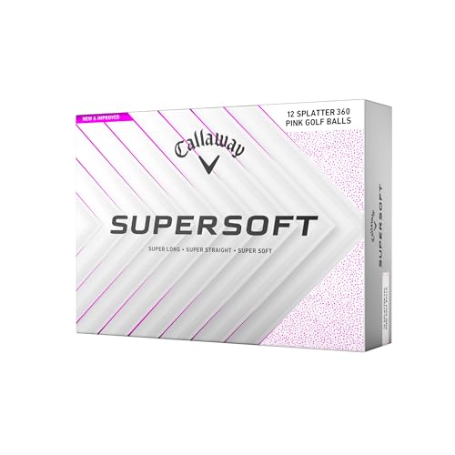 Callaway Golf Supersoft Golf Balls (2025, Pink Splatter)