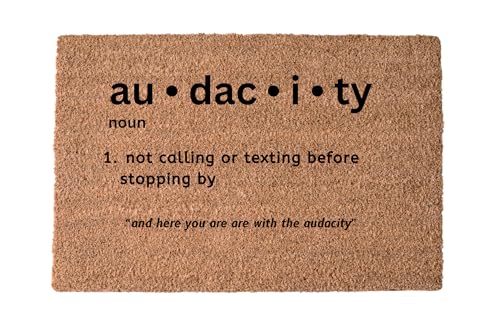 AUD∙dac∙i∙ty Doormat