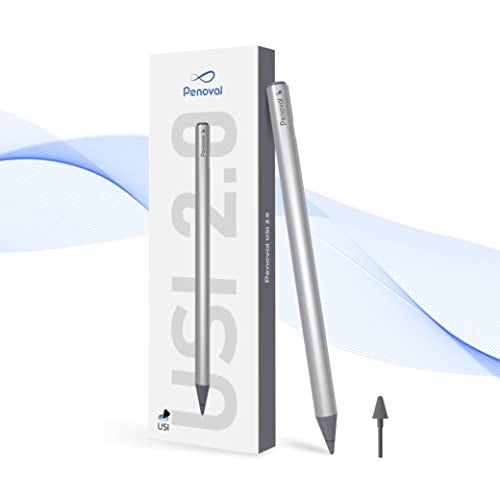 Penoval USI2.0 Stylus Pen for Chromebooks - 4096 Levels Pressure for Lenovo, ASUS, HP Chrome Devices & Google Pixel Tablet