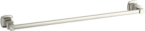 KOHLER K-16251-SN Margaux 24-Inch Towel Bar, Vibrant Polished Nickel