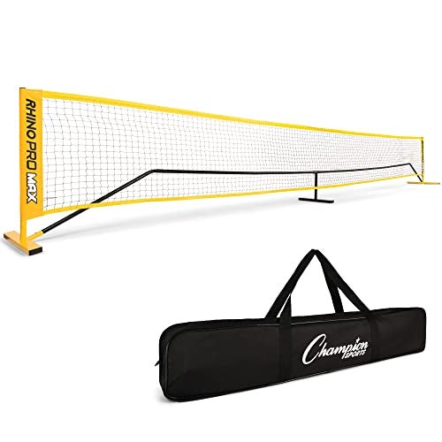 Champion Sports Portable Volleyball Net: 20 Foot Outdoor Beach Volleyball Badminton & Tennis Court Nets