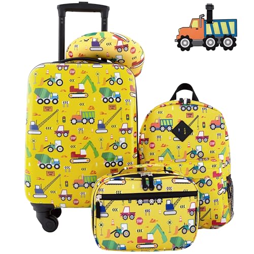Travelers Club Kids' Luggage Set, Cars, 5-Piece