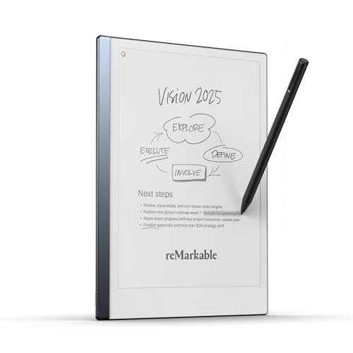 reMarkable Starter Bundle – reMarkable 2 is The Original Paper Tablet | Includes Black and White 10.3” Writing Tablet, Marker Plus Pen with Built-in Eraser