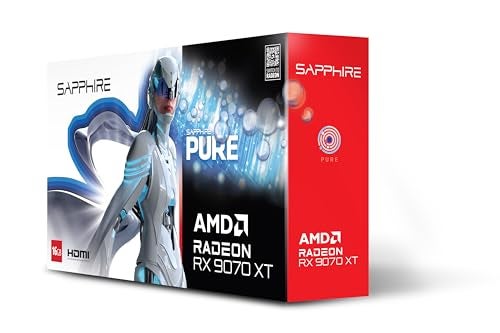 Sapphire Pure AMD Radeon™ RX 9070 XT Gaming OC 16GB Dual HDMI/Dual DP