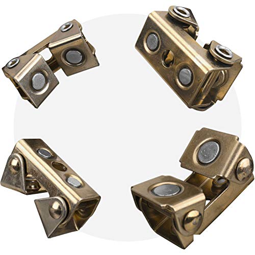 Strong Hand Tools, Magnetic V-Pads Kit, Magnets On Both Pad Face & Bottom, 4 Piece Kit (XDV4: 2 pcs. 2", Pull Force 12 lbs) (XFV4: 2 pcs. 2.2", Pull Force 18 lbs), MVDF44