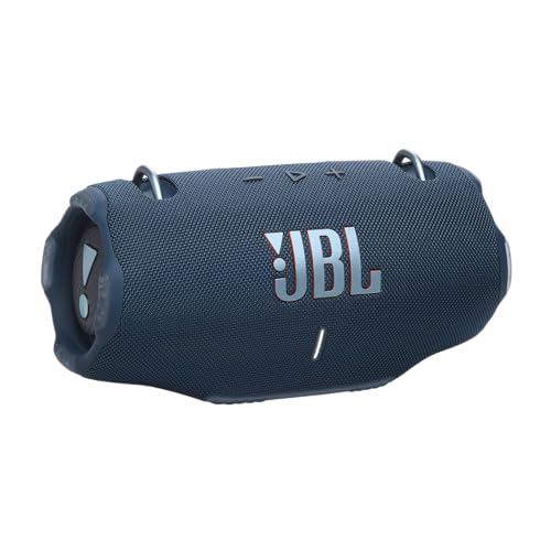 JBL Xtreme 4, Next Level Massive JBL Pro Sound, Up to 24 Hours of Playtime Plus 6 Hours with Playtime Boost, Convenient Shoulder Strap, AI Sound Boost, Waterproof and dustproof, Blue