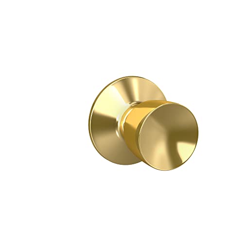 Schlage F10VBEL605 Bell Passage Knob, Bright Brass