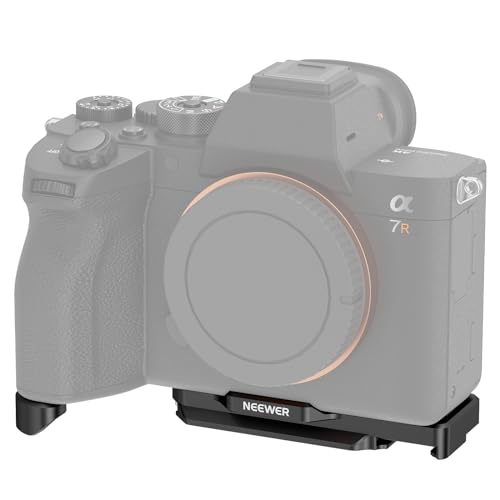 NEEWER A7 IV A7R IV A7R V A7S III Camera Baseplate, Bottom Mount Plate with Arca Type QR Base, 1/4" & 3/8" Threads, Cold Shoe, Compatible with Sony Alpha DJI RS2 RSC2 RS3 Pro Gimbal, CA004B