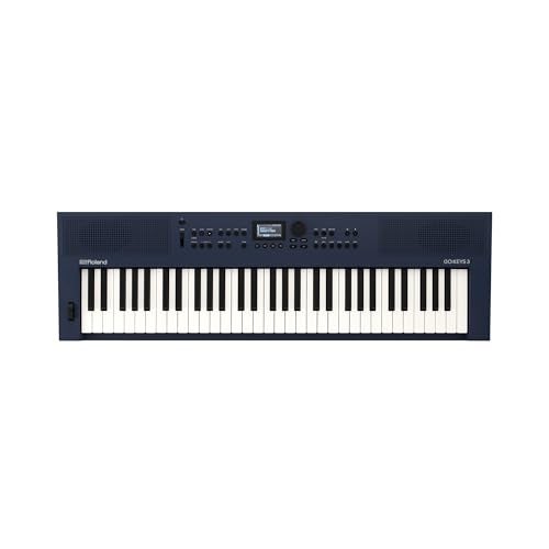 Roland GO:KEYS 3 Music Creation Keyboard | 61-Note Keyboard | Built-In Stereo Speakers | Bluetooth Audio/MIDI Support for Music Streaming - Midnight Blue