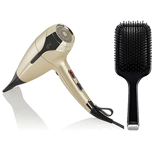 ghd Helios Hairdryer and PaddleBrush Value Set (Champagne Gold)