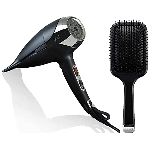 ghd Helios Hairdryer and Paddle Brush Value Set (Black)