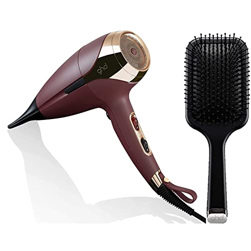 ghd Helios Hairdryer and Paddle Brush Value Set (Plum)