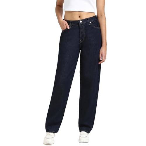 Calvin Klein Jeans Women's 90S Loose Jean, Denim Rinse, 30W x 30L