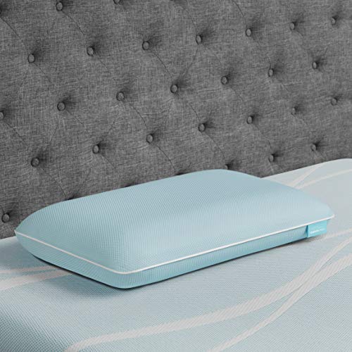 TEMPUR-ProForm + Cooling ProLo Pillow, Memory Foam, Queen,Blue