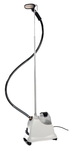 Jiffy Steamer J‑2000 Garment Steamer – 1300 W, 2 Minute Heat Up, 2.8 L Extra Large Tank, 1.5 Hr Continuous Steam – Wrinkle Remover for Clothes, Curtains, Tablecloths – Made in USA