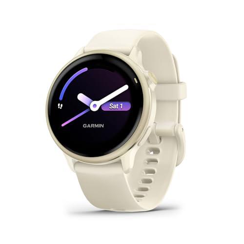 Garmin vívoactive® 6, GPS Smartwatch, Lunar Gold with Bone Band