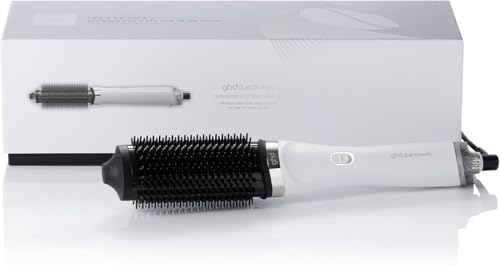 ghd duet blowdry 2-in-1 Blow Dryer Brush - Revolutionary Hair Dryer and Volumizer for Effortless Blowouts - Hot Air Brush to Dry & Style Simultaneously - No Heat Damage - White