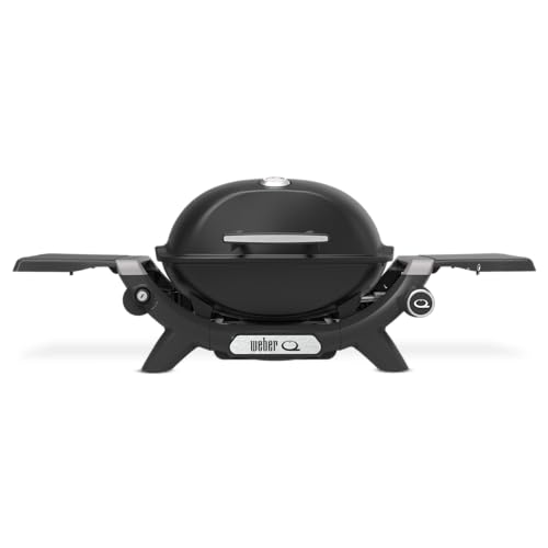 Weber Baby Q Premium Gas BBQ (Q1200N - Latest 3rd Generation) - LPG Midnight Black