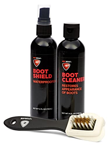 Sof Sole Boot Care Kit with Waterproofer, Cleaner and Brush
