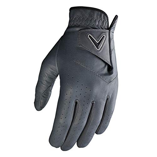CALLAWAY Men's Gloves, Charcoal, Medium