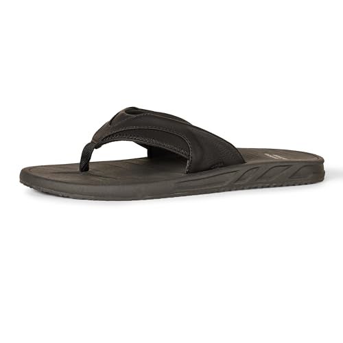 Amazon Essentials Men's Flip Flop Sandal, Black, 7