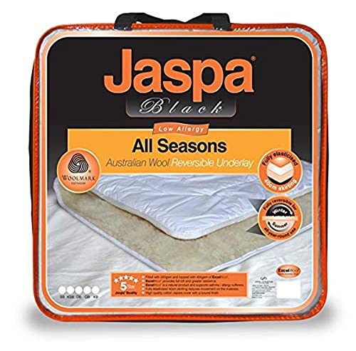 Jaspa Black JBUMASKS All Seasons Wool Underlay – King Single