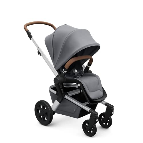Joolz Hub Urban Stroller (Gorgeous Grey) - Strollers & Prams, Urban Stroller, Compact fold and go, Reclinable seat, Stylish & Lightweight, One-Handed Steering, Rear LED Lights, Four-Wheel Suspension