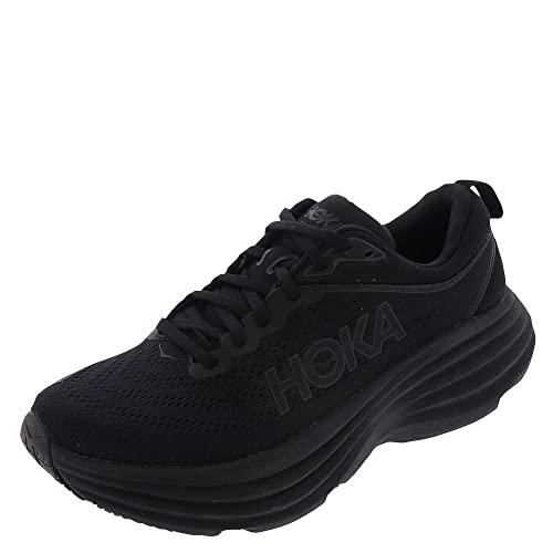 HOKA Women's Trainers, BONDI 8, Mesh, Black/Black, 6 US W