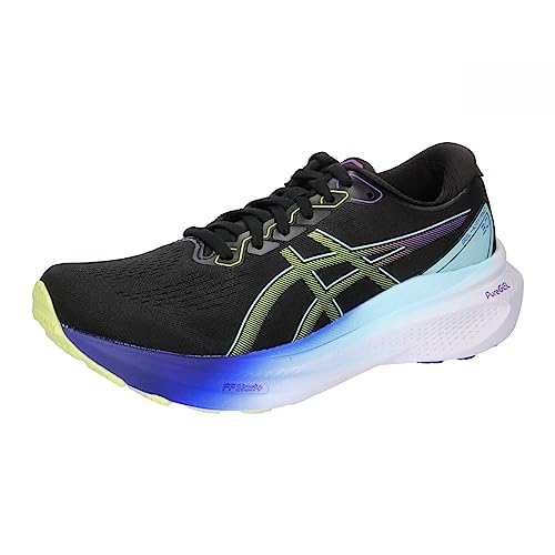 ASICS Women's Gel-Kayano 30 Training Shoe, Black/Glow Yellow, US 8.5