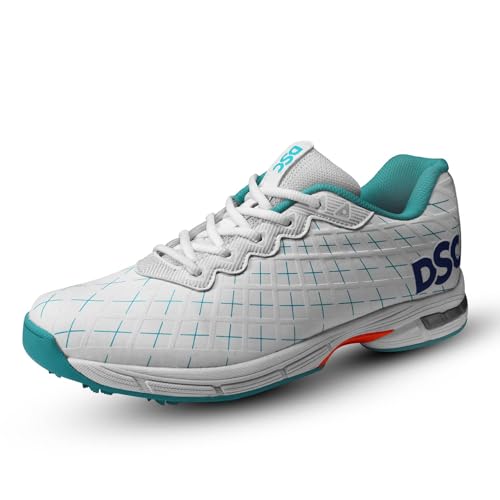 DSC Biffer 22 Cricket Shoes for Mens Size-8, Color-Cyan