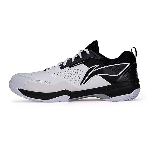 LI-NING DF Blade Lite Badminton Shoes, Standard White/Black, Size UK 6