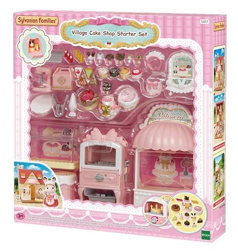 Sylvanian Families 5807 Village Confectionery Set for Starter House, Supplementary Set Including Oven with Function and Lots of Accessories, Toy for Children from 3 Years