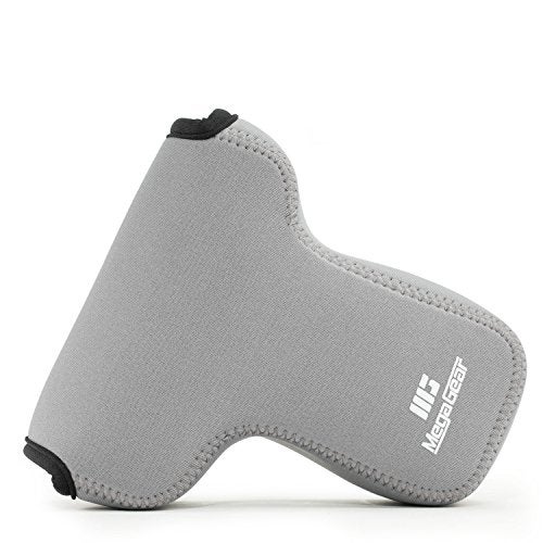 MegaGear Olympus OM-D E-M5 Mark II 12-40mm Ultra Light Neoprene Camera Case, with Carabiner - Gray - MG1197