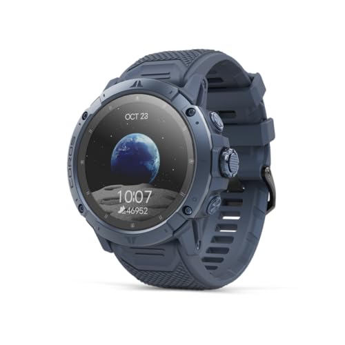 COROS VERTIX 2S Adventure GPS Watch, 40 Days Battery Life, GPS Navigation with Global Offline Maps, Route Planner, Heart Rate Monitor, Rock Climbing, Skiing, Running, Biking - Earth Blue