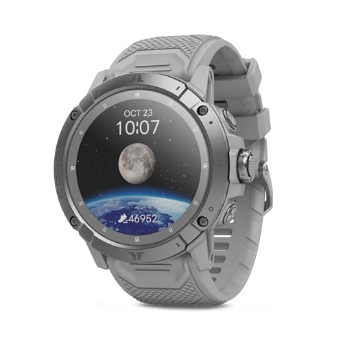 COROS VERTIX 2S Adventure GPS Watch, 40 Days Battery Life, GPS Navigation with Global Offline Maps, Route Planner, Heart Rate Monitor, Wall Climbing, Skiing, Running, Biking - Moon Silver