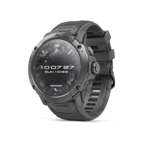 COROS VERTIX 2S Adventure GPS Watch, 40 Days Battery Life, GPS Navigation with Global Offline Maps, Route Planner, Heart Rate Monitor, Wall Climbing, Skiing, Running, Biking - Space Black