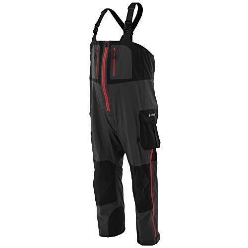 frogg toggs Men's Pilot II Guide Bib (Pack of 1), Black/Charcoal, X-Large