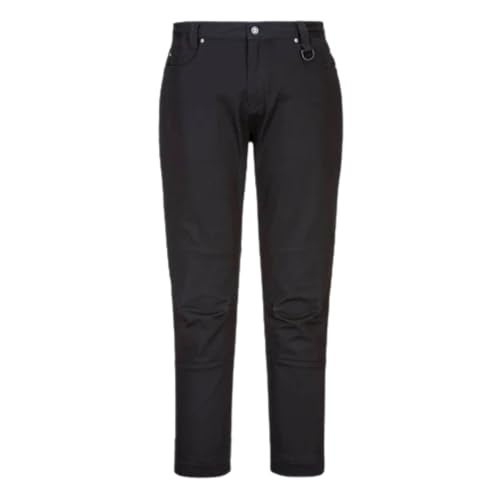 Portwest Ladies Slim Fit Work Pants, Black, Size 8