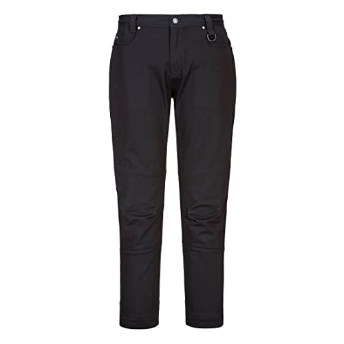 Portwest Ladies Slim Fit Work Pants, Black, Size 16
