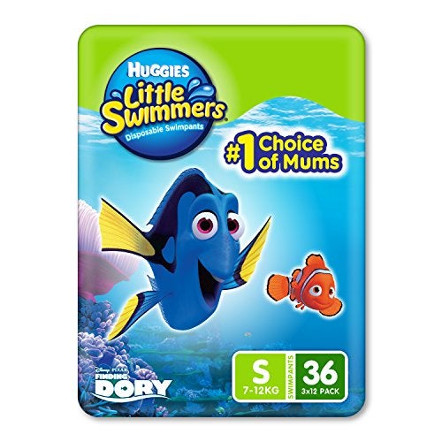 Huggies Little Swimmers Swim Nappy Small (7-12kg) 36 Count