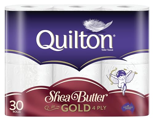 Quilton 4-Ply Gold Shea Butter Toilet Tissue 30 Pack
