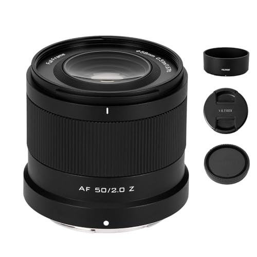 VILTROX AF 50mm F2.0 Air Z Full-Frame Large Aperture Lens Compatible with Nikon Z Mount Mirrorless Cameras Zfc Z50 Z5 Z6 Z7 Z8 Z9 Z7 Z50II Z6II Z30 ZF