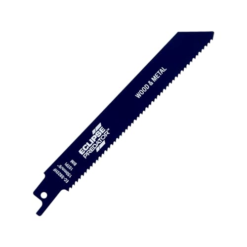 Eclipse Predator Reciprocating Saw Blade for Wood & Metal, 10TPI - 150mm