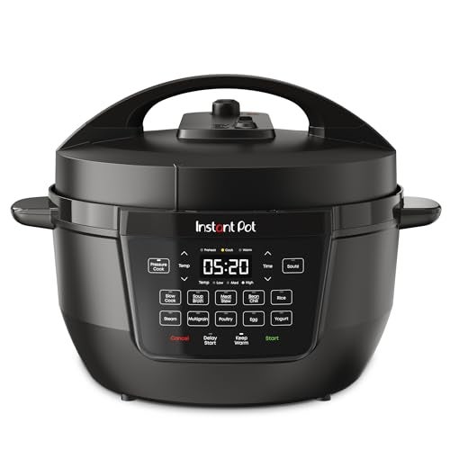 Instant Pot RIO Wide 7.1L 7-in-1 Electric Multi-Cooker, Pressure Cooker, Slow Cooker, Rice Cooker, Steamer, Sauté, Yogurt Maker & Warmer