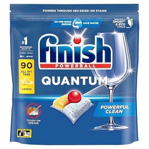 Finish Quantum Dishwashing Tablets Lemon 90 Pack