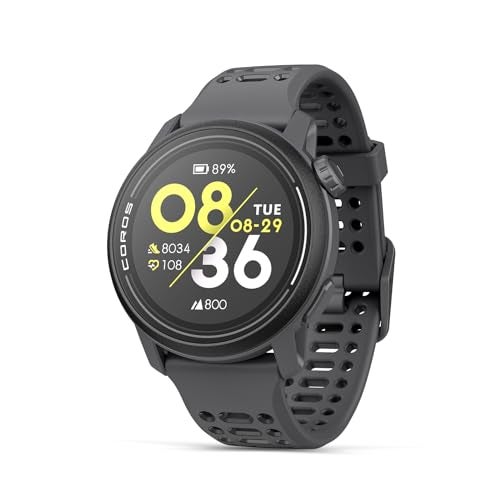 COROS PACE 3 Sport Watch GPS, Lightweight and Comfort, 17 Days Battery Life, Dual-Frequency GPS, Heart Rate, Navigation, Sleep Track, Training Plan, Run, Bike, and Ski - Black Silicone Band