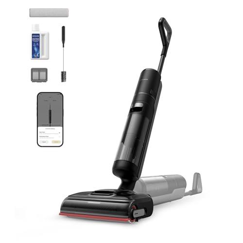 dreame H15 Cordless Wet Dry Vacuum Cleaner 21,000 Pa Suction, AI DescendReach Robotic Arm, Triple Edge,Tangle Cut Hair 180° Lie-Flat Reach, 100℃ Self-Cleanning,90℃ Quiet Drying 5min,Extended Runtime