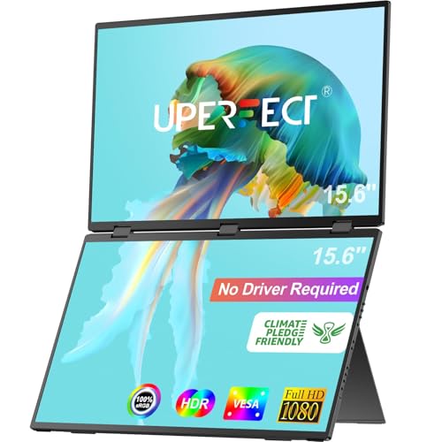 UPERFECT Delta 15.6" Dual Monitor Portable Monitor for Laptop