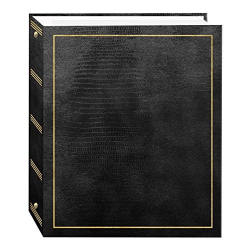 100 Magnetic Page 3-Ring Photo Album, Black