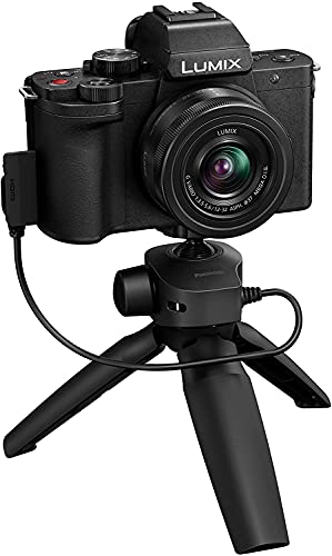 Panasonic LUMIX G100 20.3MP 4K G Series Micro Four Thirds Mirrorless Digital Camera Kit with 12-32mm Zoom Lens and Tripod Grip Kit (DC-G100VGN-K)